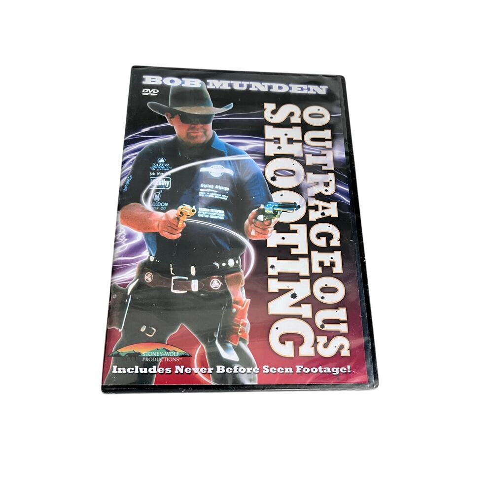 Bob Munden Outrageous Shooting DVD Sealed Stoney Wolf Fast Draw Western